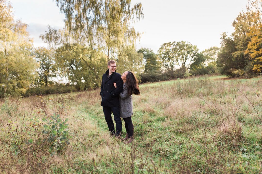 Colchester engagement shoot at Highwoods Park