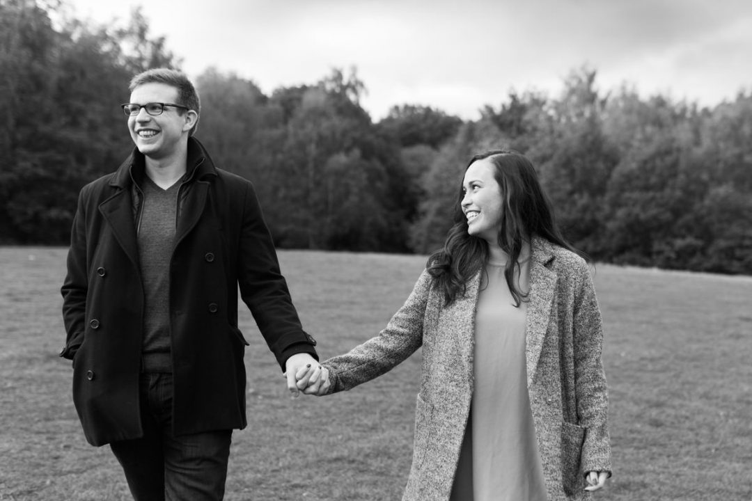 Colchester engagement shoot at Highwoods Park