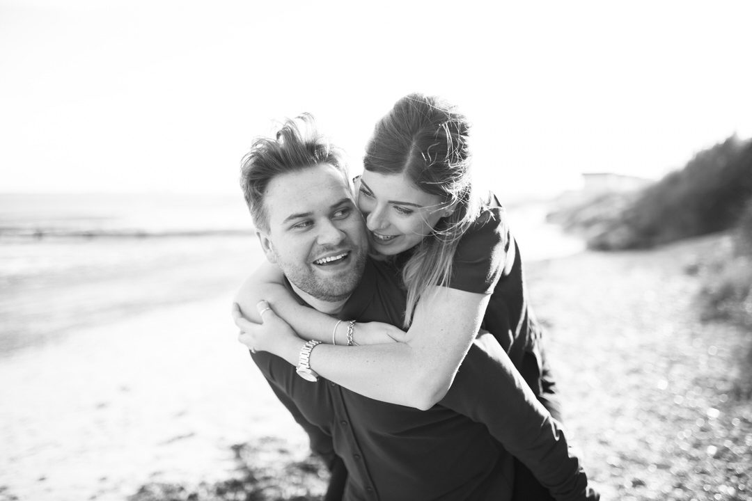 Essex beach engagement shoot